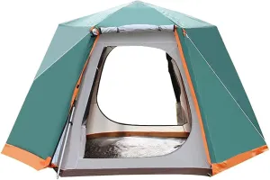 1-2 Person Outdoor Camping Tent Beach Silicon Coating Tents Sun Shelter Light and Easy to Carry Waterproof for Sports Hiking Travel Rainfly