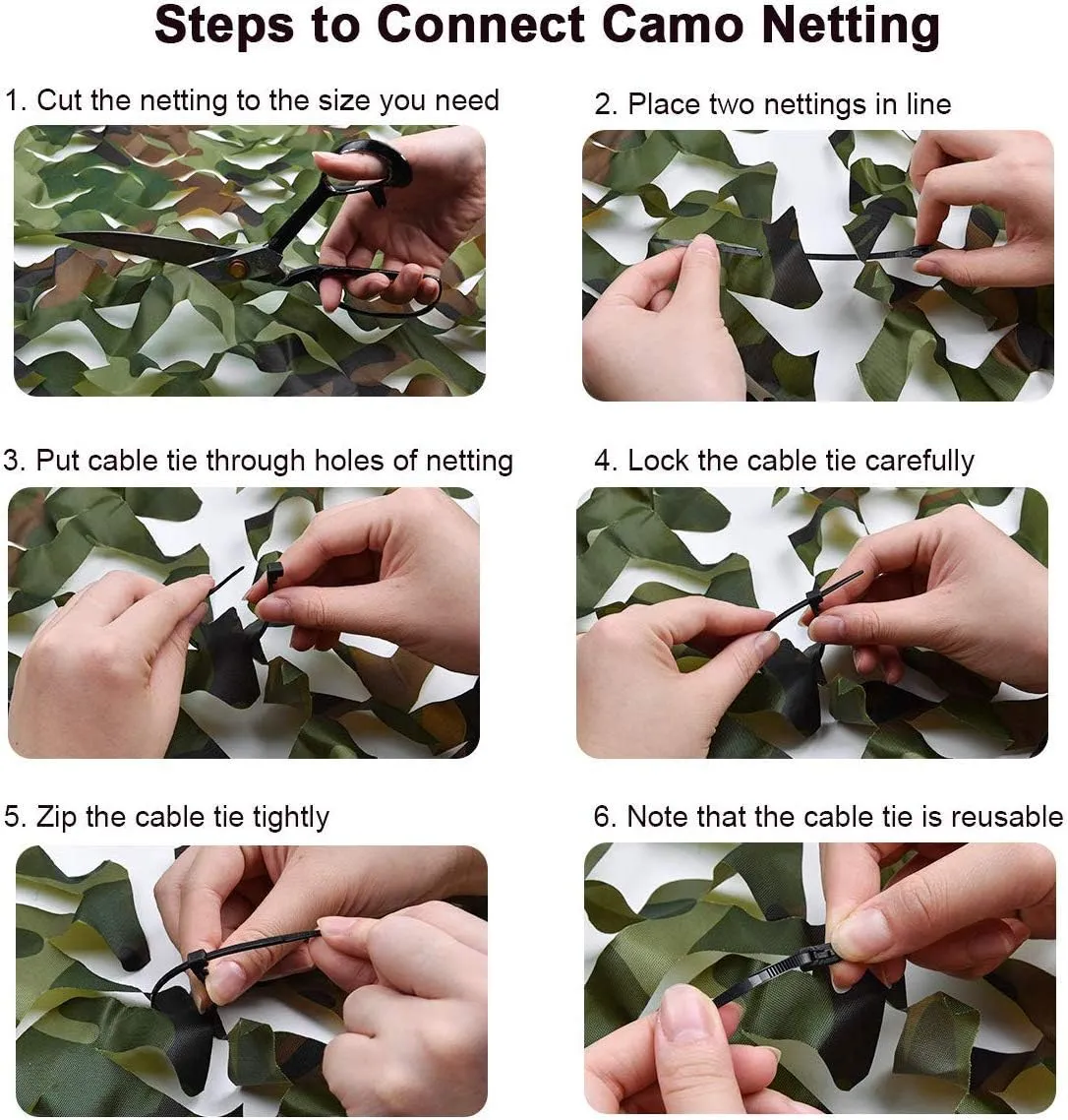 150D Camouflage Netting Camo Netting for Car Covers Tent Shade Camping Sun Shelter Shooting Hunting Party Decoration Photography Background (Customized)