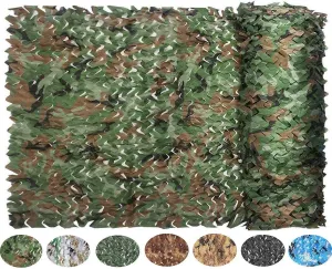 150D Camouflage Netting Camo Netting for Car Covers Tent Shade Camping Sun Shelter Shooting Hunting Party Decoration Photography Background (Customized)