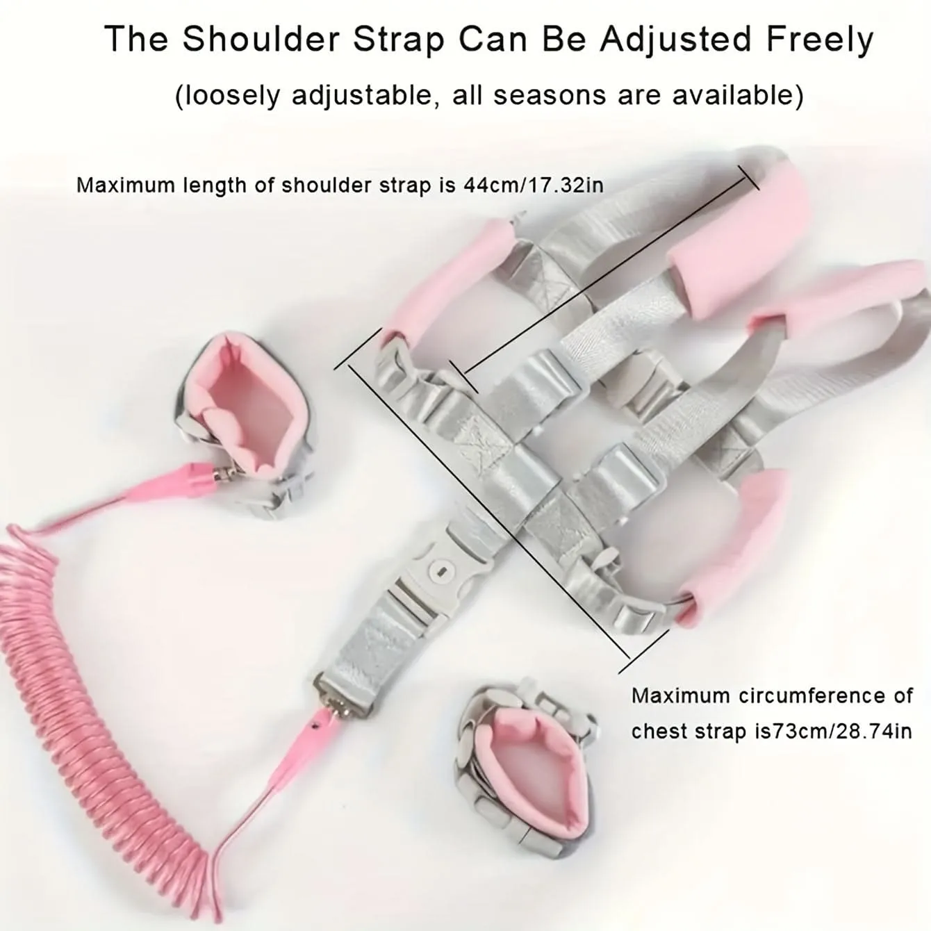 1pc Lightweight Baby Safety Harness with Adjustable Anti-Lost Waistband