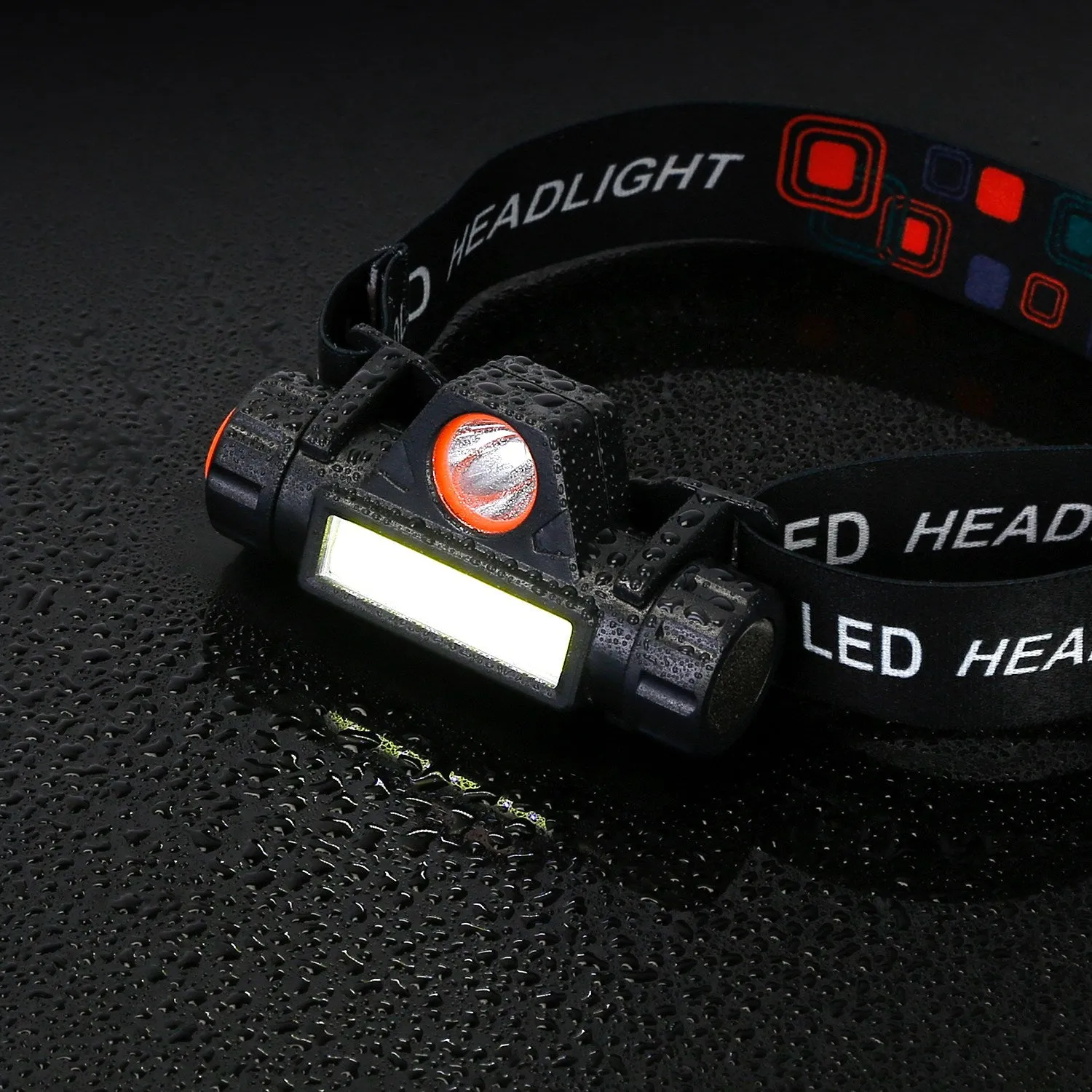 2-Pack: Waterproof Rechargeable Headlamp