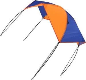 2 to 4 Persons Boat Sun Shelter, Boat Canopy Sailboat Sun Shelter Awning Cover Fishing Camping Tent Sun Shade for Inflatable Boat Raft Kayak