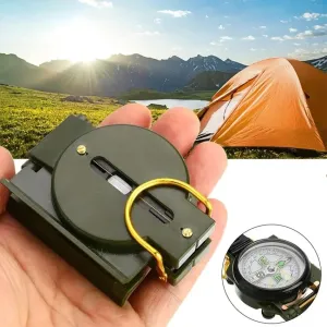 2023newPortable Compass Military Outdoor Camping Folding Compass Green Hiking Survival Trip precision Navigation Expedition tool