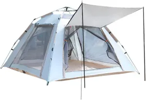 3-4 Person Instant pop up Camping Tent, Waterproof Outdoor Tent for Beach, Hiking and Travel, Easy Setup