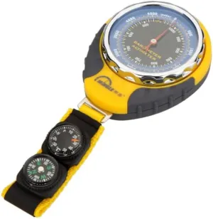 3-in-1 Altimeter Compass for Hiking, Accurate Barometer Dial Tracker for Outdoor Sports, Professional Skiing Skydiving Handheld Gear Portable Gauge Weather Forecast Battery-Free