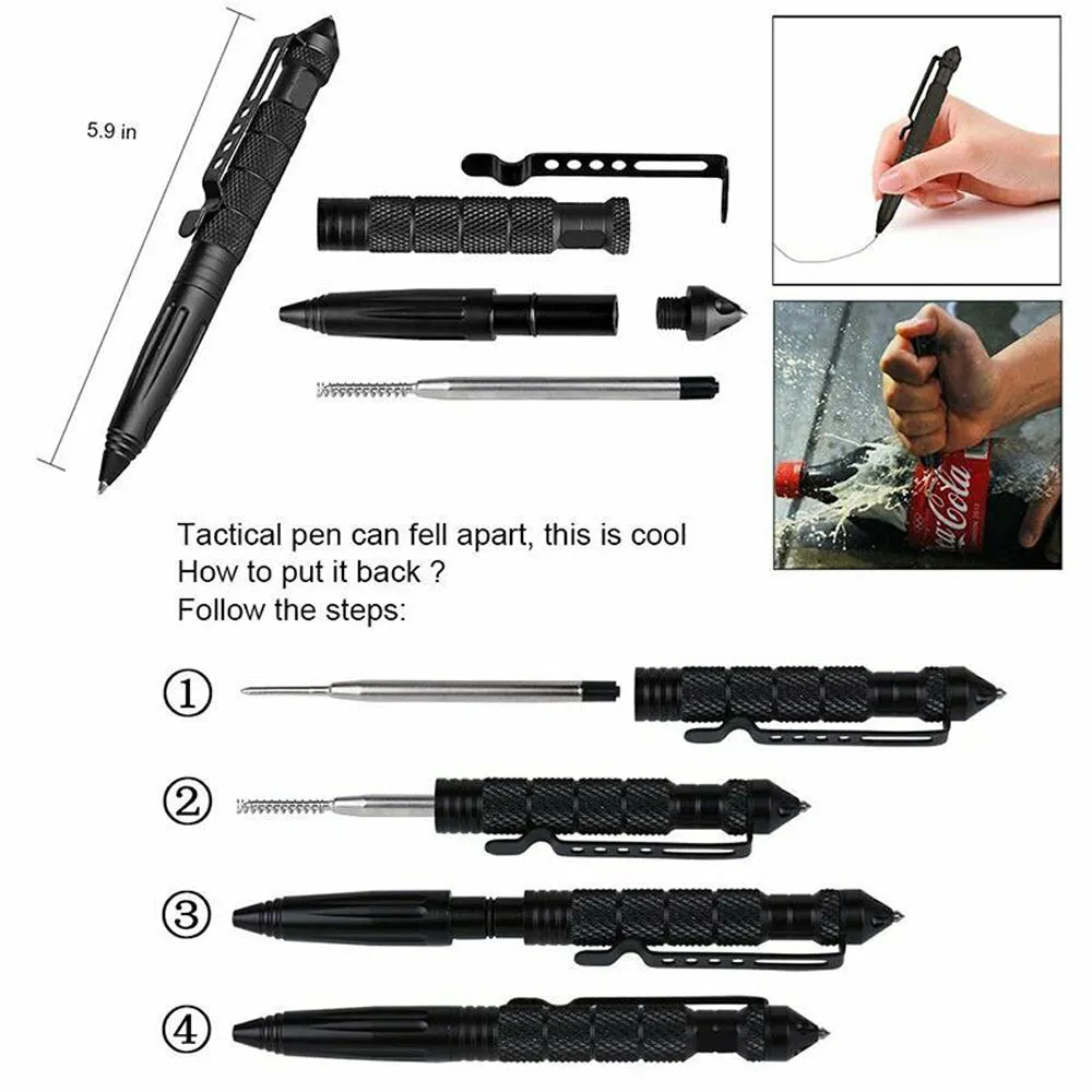 39in1 Tactical Emergency Survival Kit Outdoor Hiking Camping SOS Tool Equipment