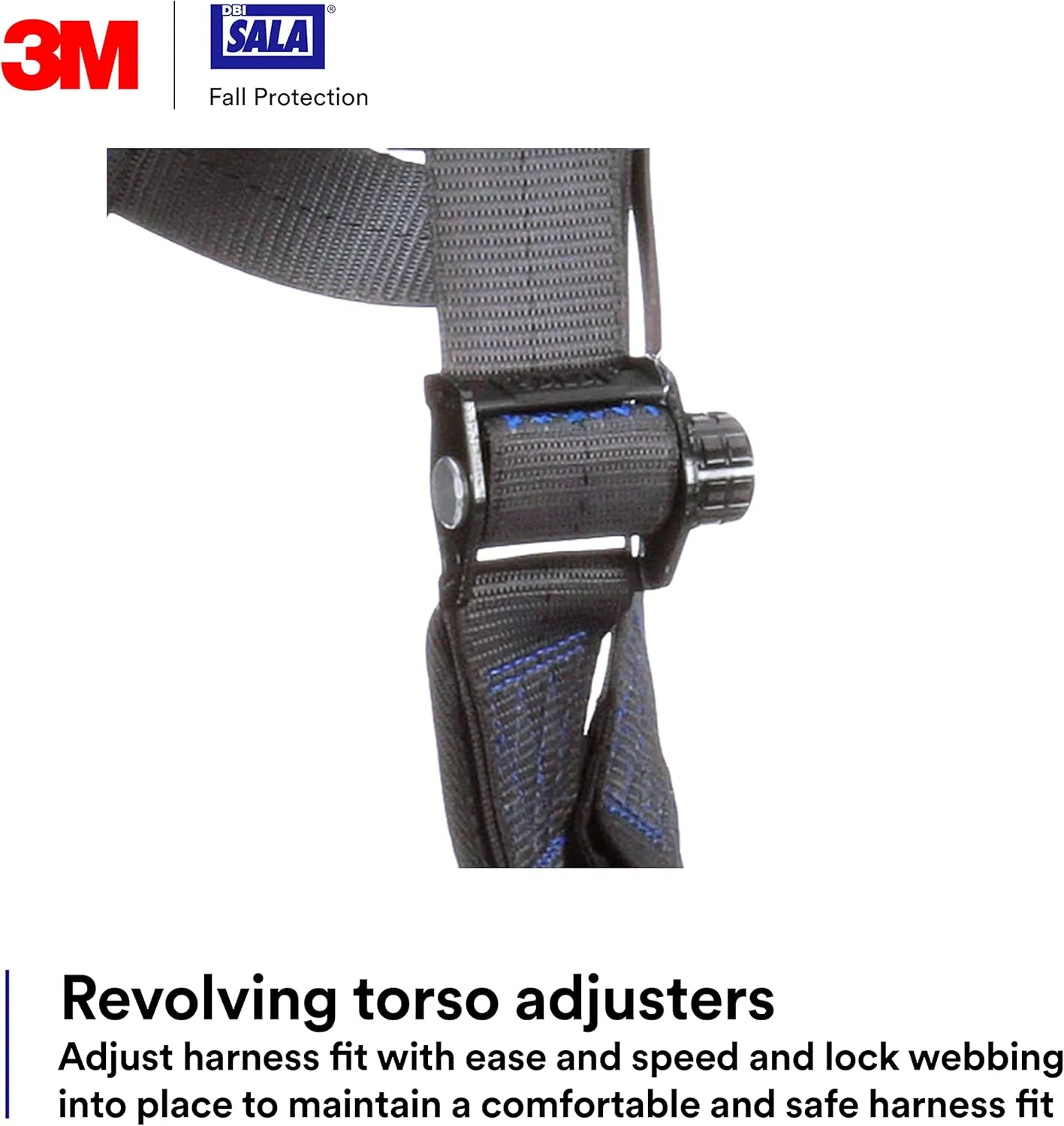 3M 1113010 DBI-SALA ExoFit X300 Comfort Vest Safety Harness Fall Protection, OSHA, ANSI, General Industry, Aluminum Back D-Ring, Auto-Locking Quick Connect Leg and Chest Straps, X-Large