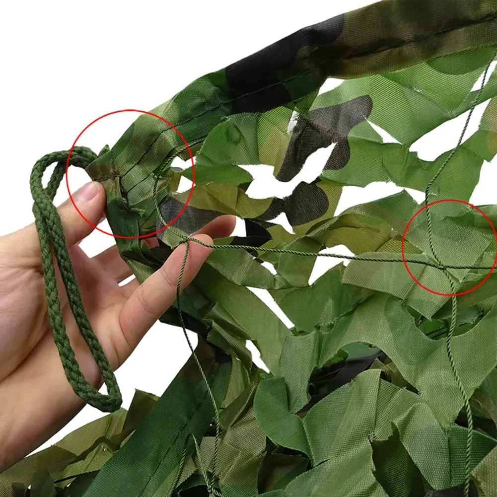 4x6m 3x5m Military Camouflage Net Camo Netting Army Nets Shade Mesh Hunting Garden Car Outdoor Camping Sun Shelter Tent 4x6m CamouflageGreen