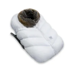 7AM Infant Car Seat Cover - Winter Puffy Cover with Center Zipper for Baby Boys & Girls, Lightweight, Windproof & Water-Repllent Outer Shell, Universal Fit for Infant Car Seat | (0-12M)