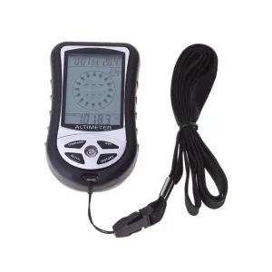 8-in-1 Hiking Altimeter with Compass - Outdoor Fishing Handheld Tool