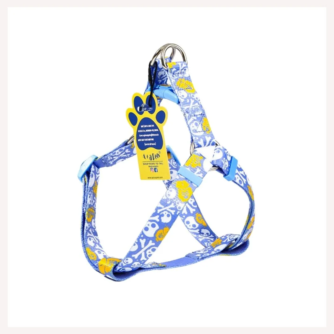 A a Pets' Step-in Harness for Dogs & Cats Pirate Design