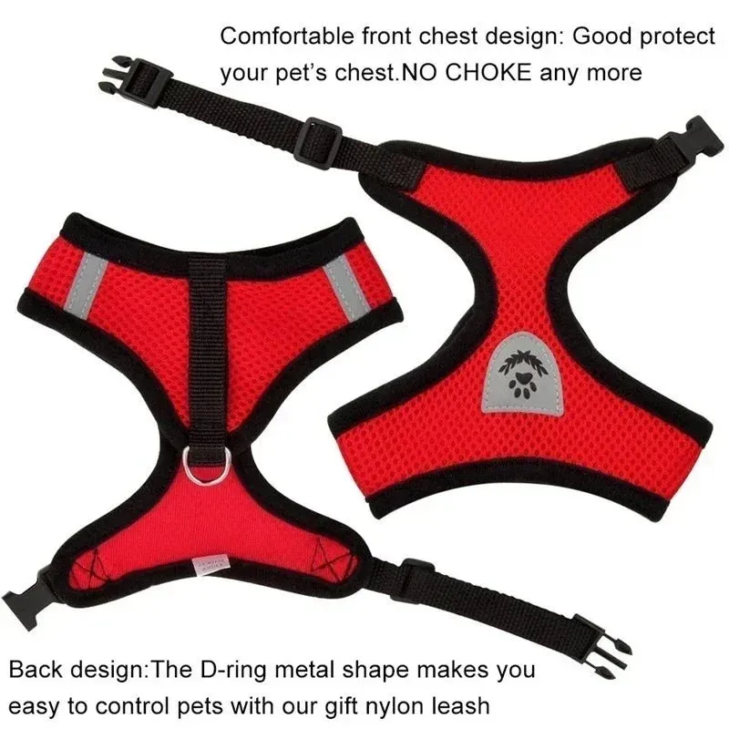 Adjustable Cat & Dog Harness Vest