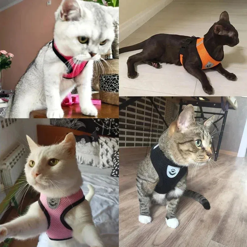 Adjustable Cat & Dog Harness Vest