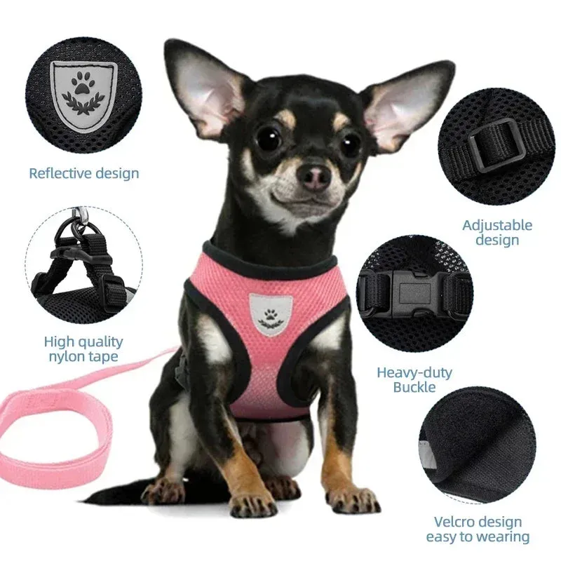 Adjustable Cat & Dog Harness Vest