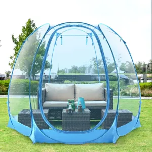 All Weather Proof Pod,Outdoor Weather Tent Sports Pod,540°View Bubble,Pop Up Screen House with Carry Bag,Screen Room for Sport Event,Camping,Fishing,Cheering