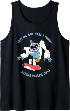 Alpine Valley Ohio Yeti Snowboarding Tubing Snow Sledding Tank Top