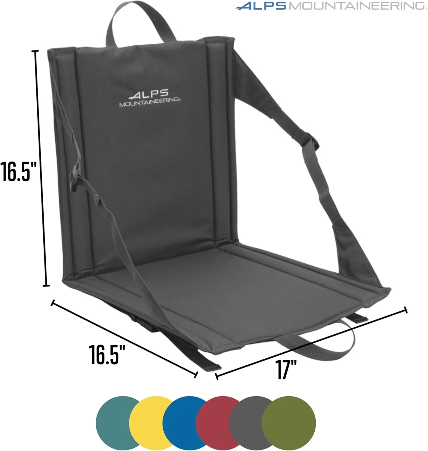 ALPS Mountaineering Weekender Camp Seat, One Size, Charcoal/Blue - New