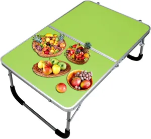 Amosfun Camping Side Table Portable Computer Desk Made of Strong Aluminum Alloy Easy to Cle