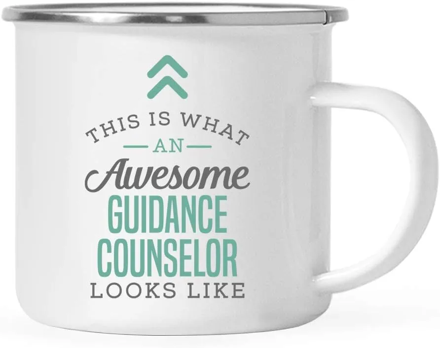 Andaz Press 11oz. Stainless Steel Campfire Coffee Mug Gift, This is What an Awesome Guidance Counselor Looks Like, 1-Pack, Birthday Gift Ideas Coworker Him Her, Includes Gift Box