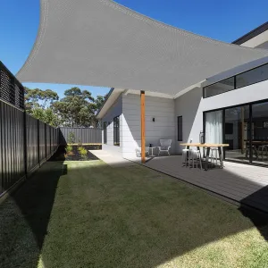 Ankuka Waterproof Sun Shade Sails Canopy Awning Shelter, UV Blockage Backyard Patio Garden Carport(10'x16.5', Grey)