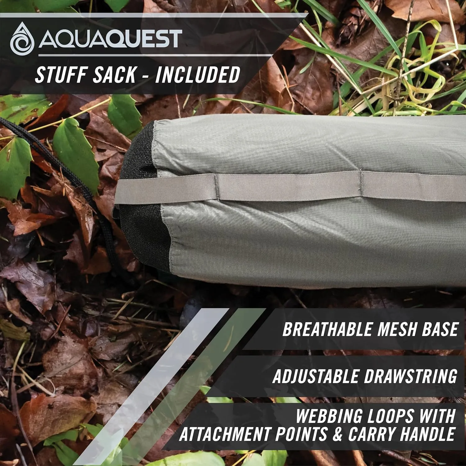 AquaQuest Defender Camping Tarp - Heavy Duty Tent Shelter or Rain Fly - Waterproof Camping Essentials for Hiking, Bushcraft & Hammock