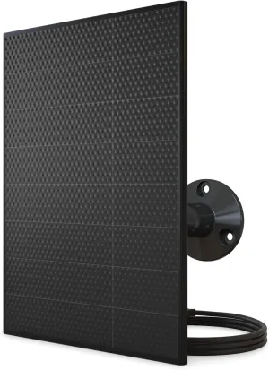 Arlo Solar Panel Charger | Arlo Certified Accessory | Weather Resistant, Easy Install, Black (2025 Released)