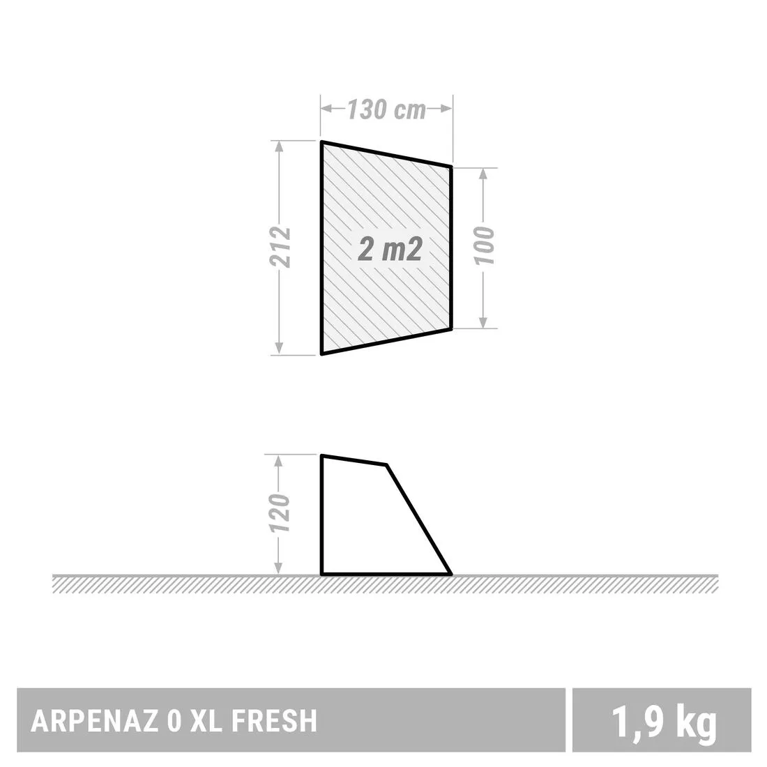 Arpenaz 0 XL Fresh Waterproof Shelter