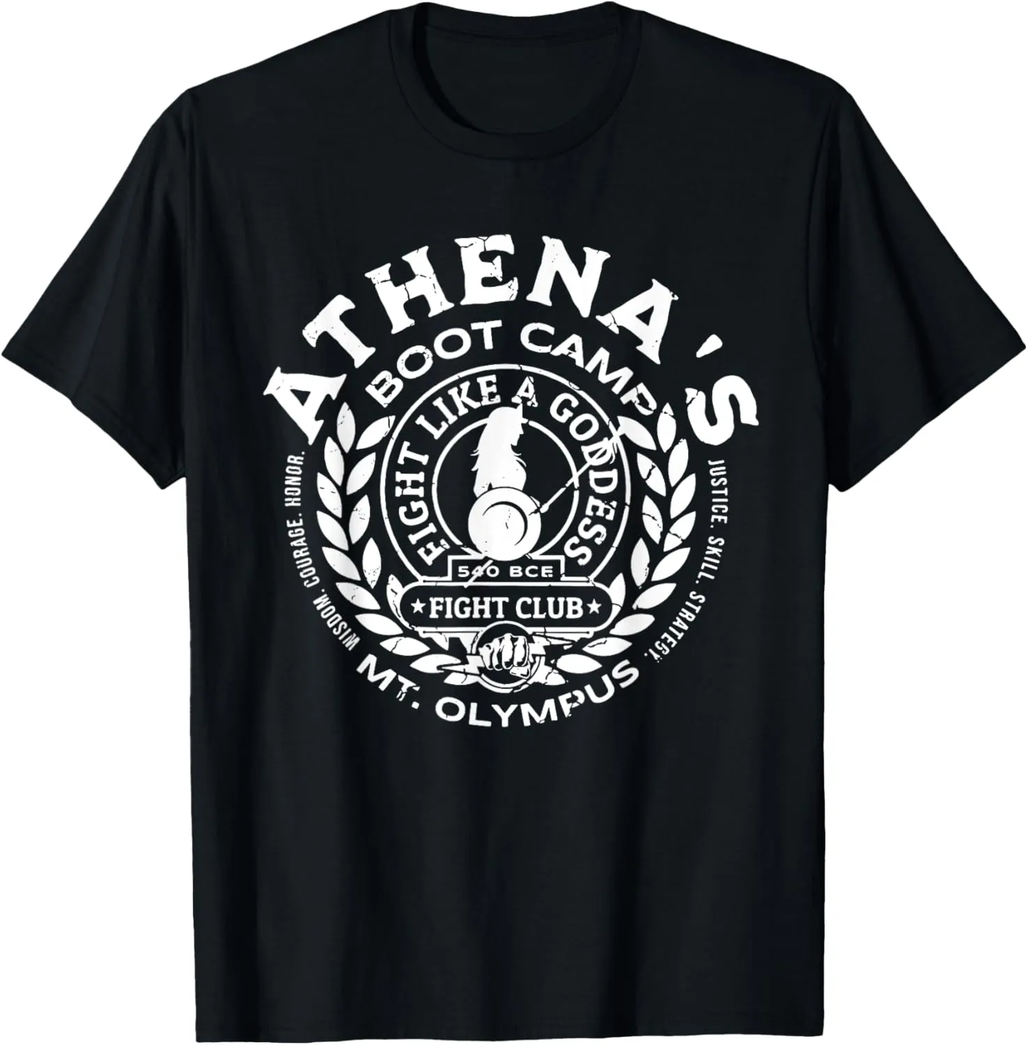 Athena's Boot Camp | Greek Mythology | Olympus Lore Goddess T-Shirt
