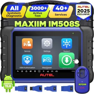 Autel MaxiIM IM508S Scanner: 2025 Diagnostic Scan Tool Upgraded of IM508/IM608 PRO, Smart &Expert Mode Same as IM608S II/IM608 PRO 2, 3000  Active Test, 40  Service, OE All-Sys, OS 11.0