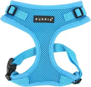 Authentic Puppia RiteFit Harness with Adjustable Neck, Sky Blue, Large