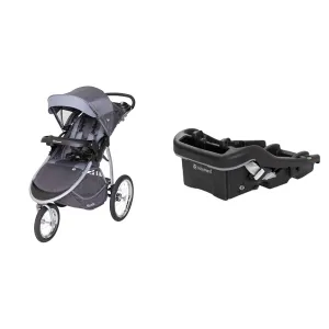 Baby Trend Expedition Race Tec Jogger, EZ-LiftTM 35 Plus Infant Car Seat Base Bundle, Ultra Grey
