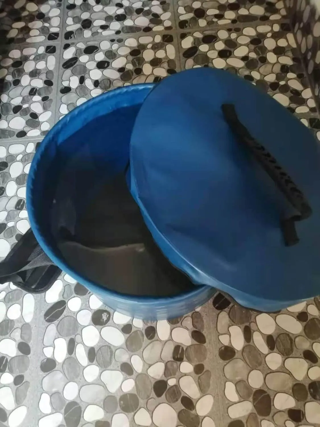 BANCHELLE Collapsible Camping Bucket with Lid 5 Gallon for Traveling Fishing Gardening