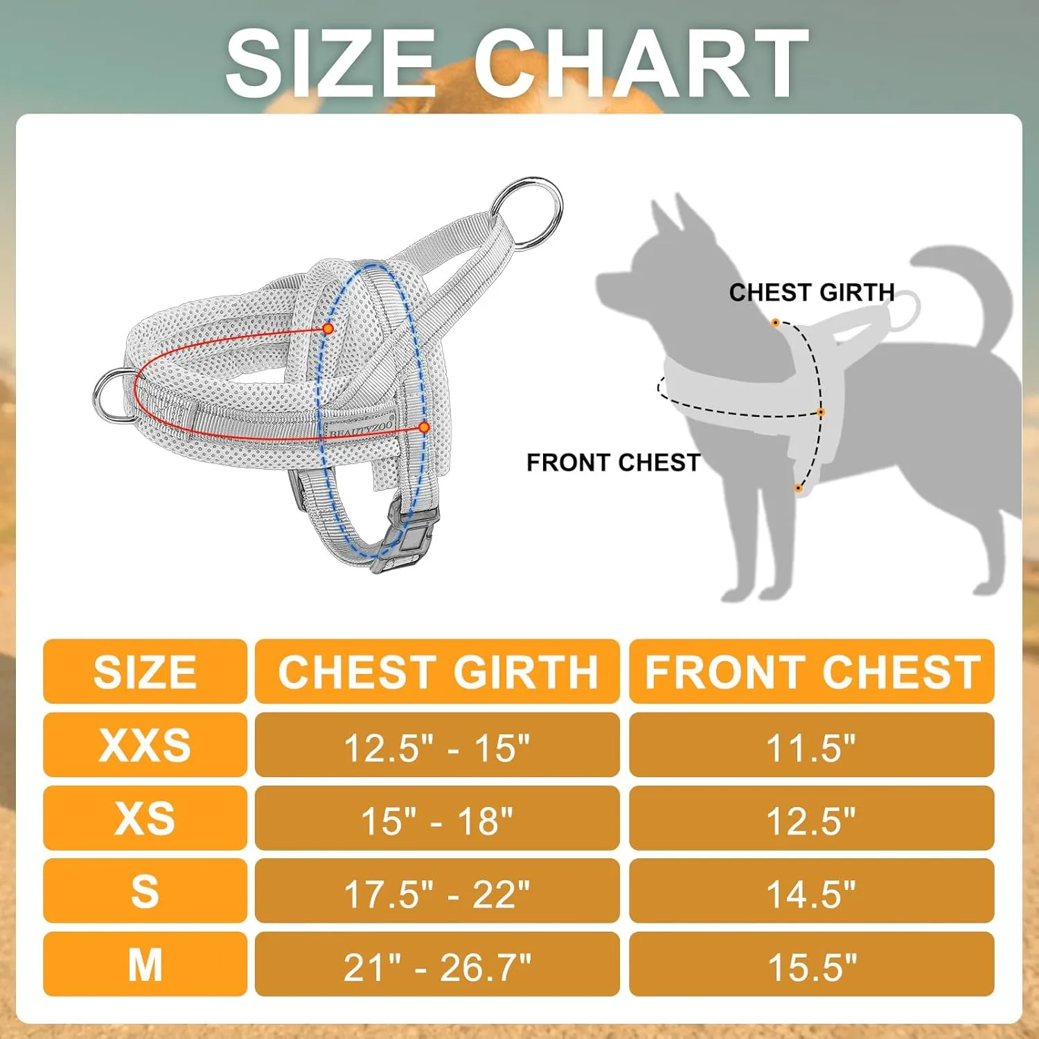 BEAUTYZOO Dog Harness for Small Dogs, No Pull Dog Harness and Leash Set, Escape Proof Puppy Vest Harness with Handle, Reflective Breathable Mesh Padded Harness for Girl Boy Dogs, Green XXS