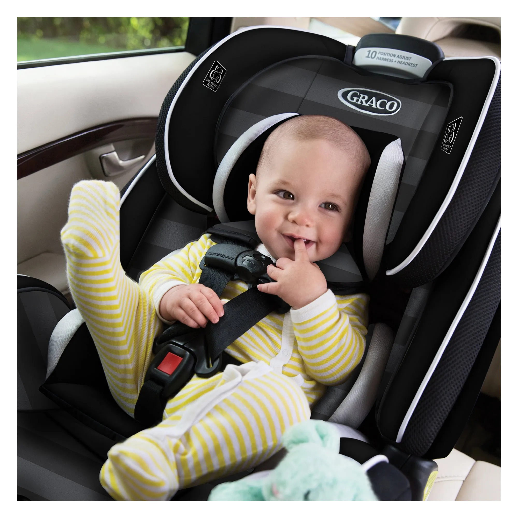 Bebelelo Graco 4Ever 4-in-1 Infant Car Seat for Kids, Rockweave