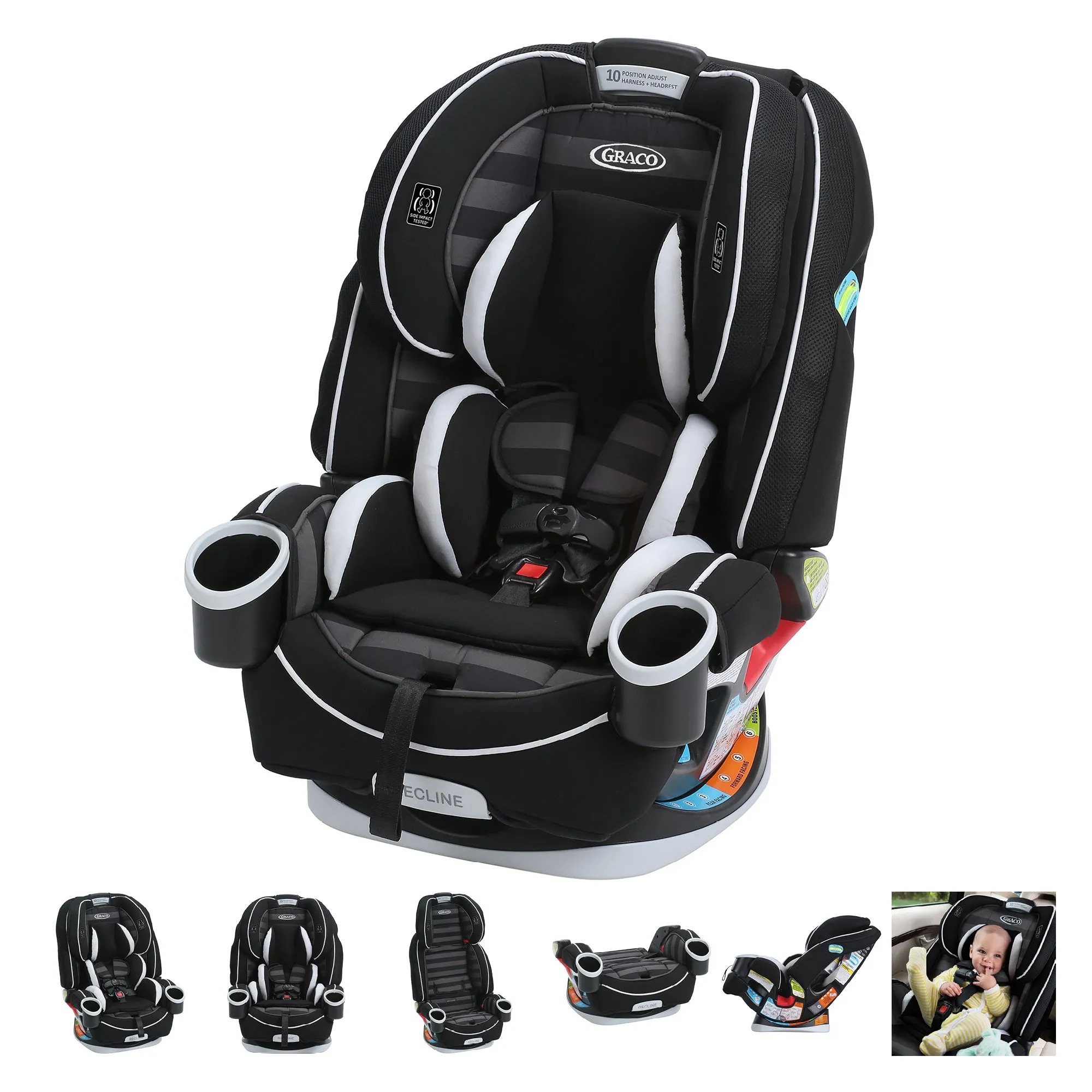 Bebelelo Graco 4Ever 4-in-1 Infant Car Seat for Kids, Rockweave