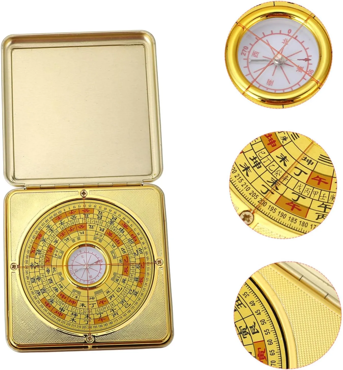 BESPORTBLE Feng Shui Compass Portable Pan Compass for Outdoor Navigation Durable Design Chic Retro Style Easy to