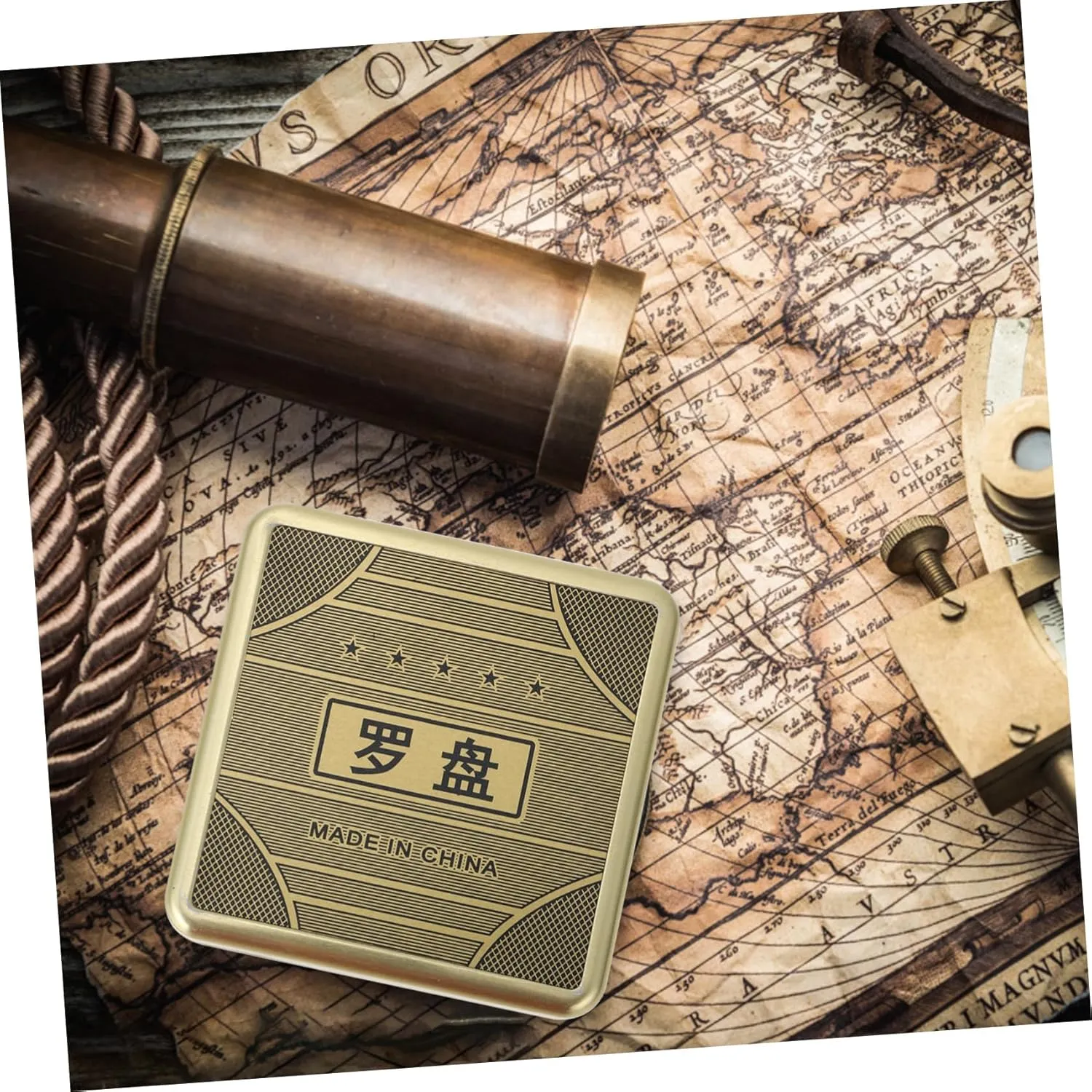 BESPORTBLE Feng Shui Compass Portable Pan Compass for Outdoor Navigation Durable Design Chic Retro Style Easy to