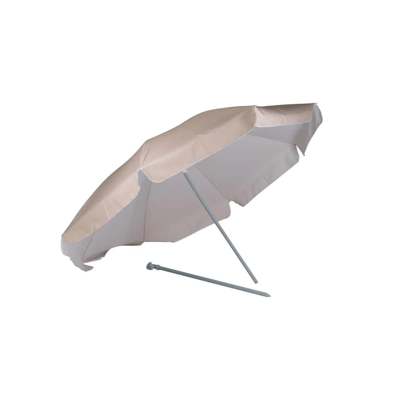 Bo-Camp Parasol Articulated Arm Polyester Dia 165cm Sand