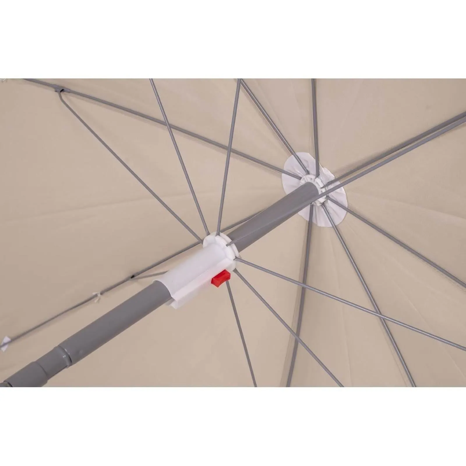 Bo-Camp Parasol Articulated Arm Polyester Dia 165cm Sand