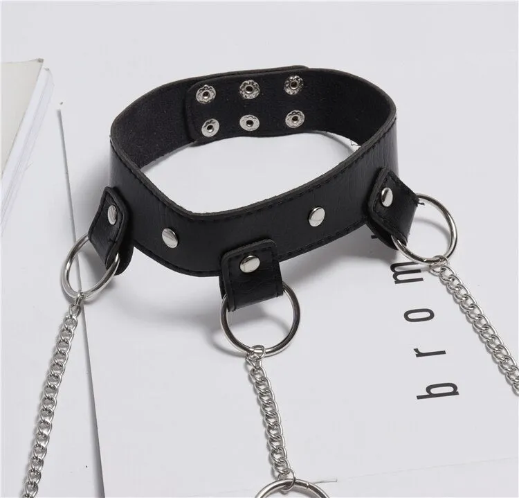 Bondage Waist Harness Bra Cage Chain Belt Straps