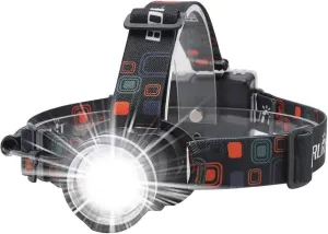 BORUIT RJ-2166 Super Bright LED Headlamp with White Light,3 Modes Adjustable Headlight Flashlight,IPX4 Waterproof Head Torch Great for Running, Camping, Hiking(Black)