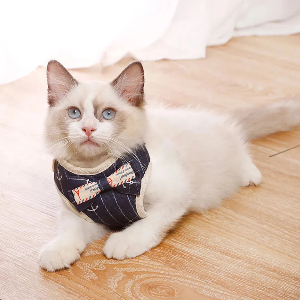 Bowknot Cat Harness & Leash Set