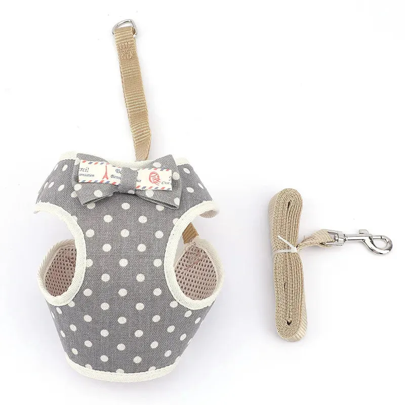 Bowknot Cat Harness & Leash Set
