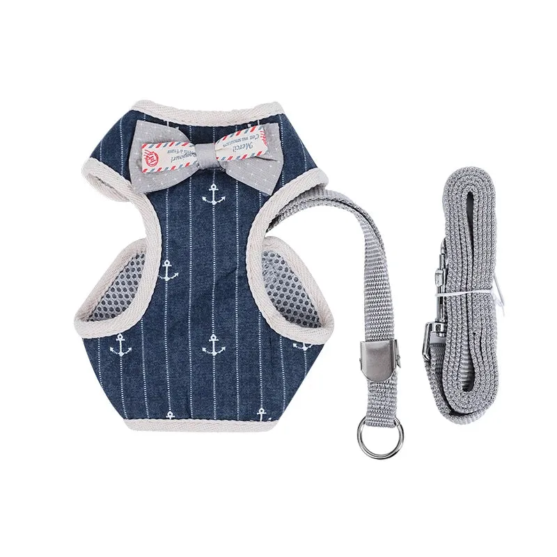 Bowknot Cat Harness & Leash Set