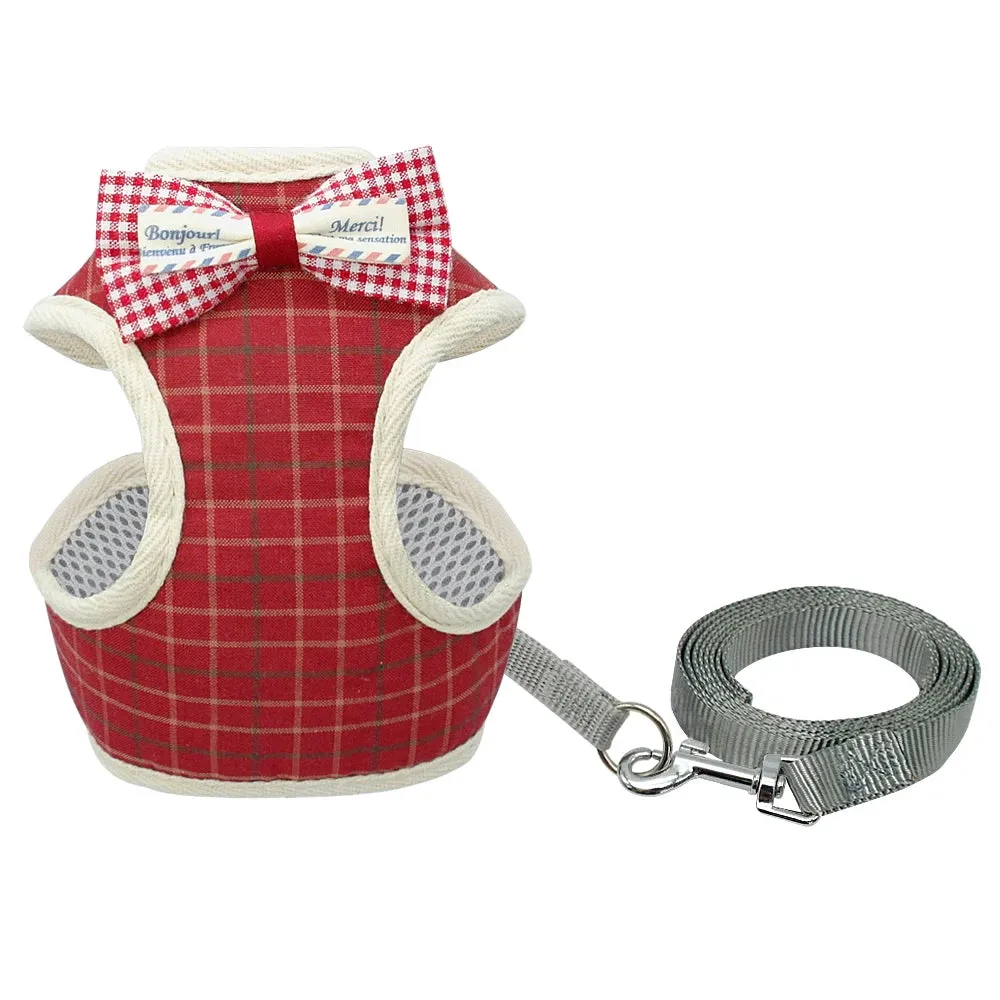 Bowknot Cat Harness & Leash Set