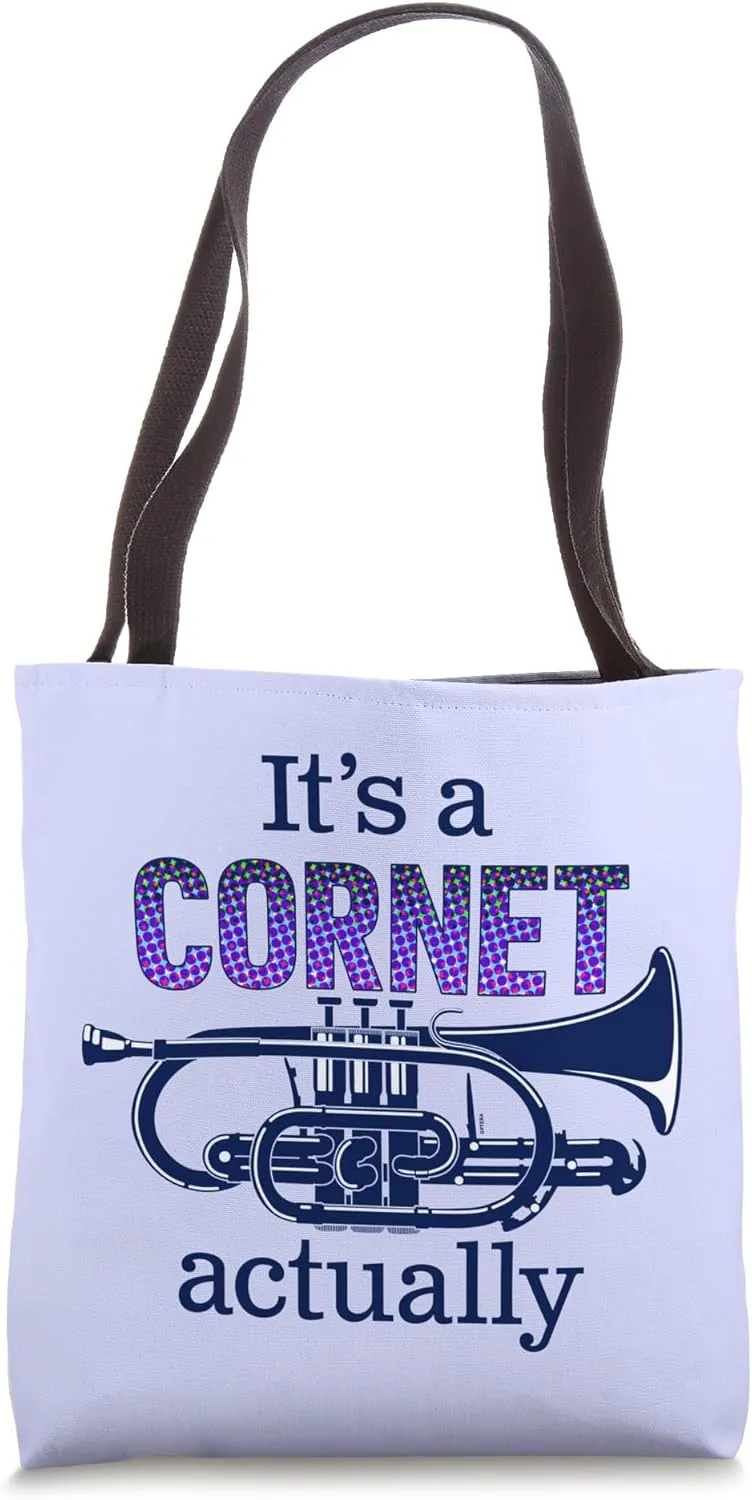 Brass Band Joke for Cornet Players A Funny Cornet Tote Bag