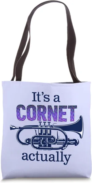 Brass Band Joke for Cornet Players A Funny Cornet Tote Bag
