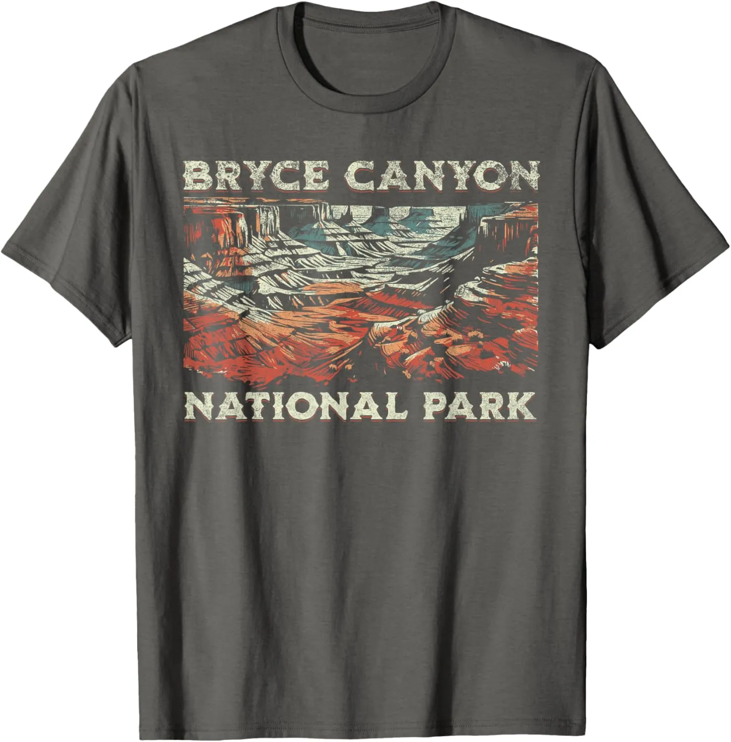 Bryce Canyon National Park T-Shirt, Small, Grey