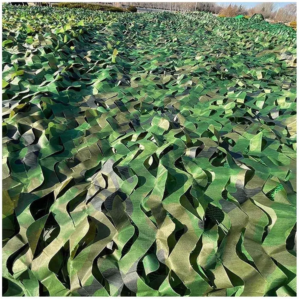 Camouflage Net Military Camo Cover Hunting Camo Netting for Army Shelter Camping Military Shooting Sunscreen 6.6ft/9.8ft/13.1ft/16.4ft/19.7ft