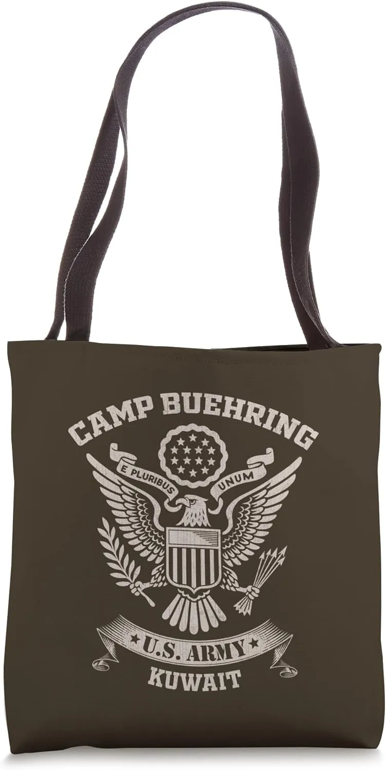 Camp Buehring Veteran Kuwait US Military Base Vintage Gift Tote Bag